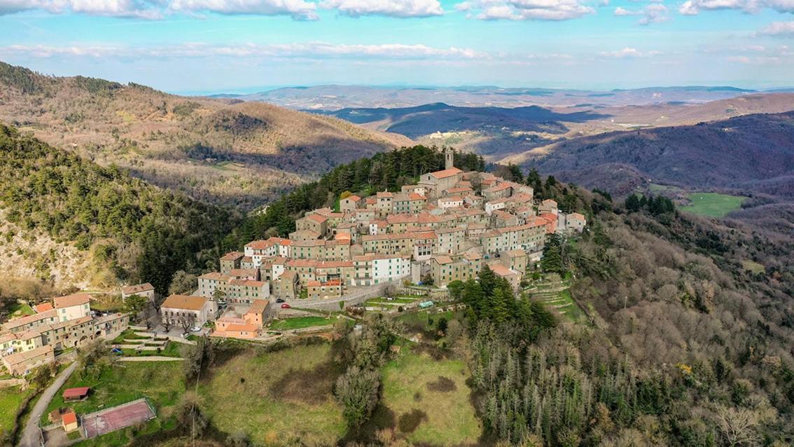 La Casina Di Pia Apartment Montieri Bagian luar foto